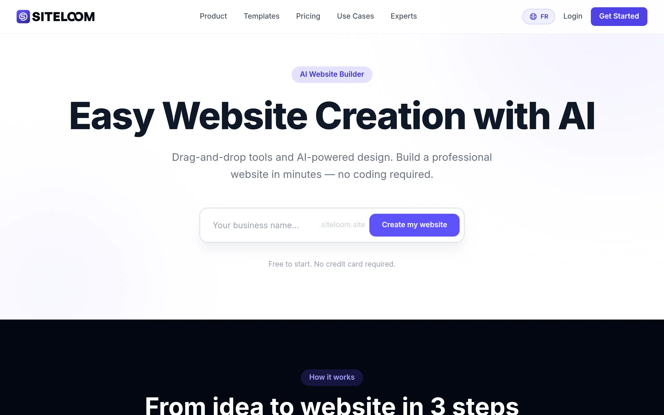 SiteLoom — Plateforme de creation de sites