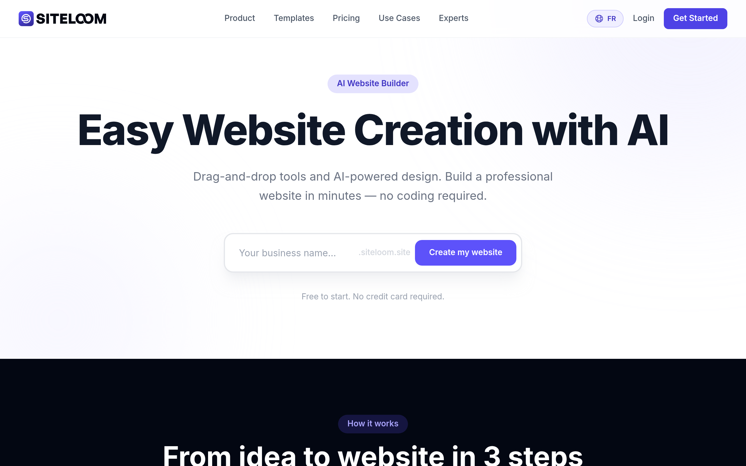 SiteLoom — Plateforme de creation de sites